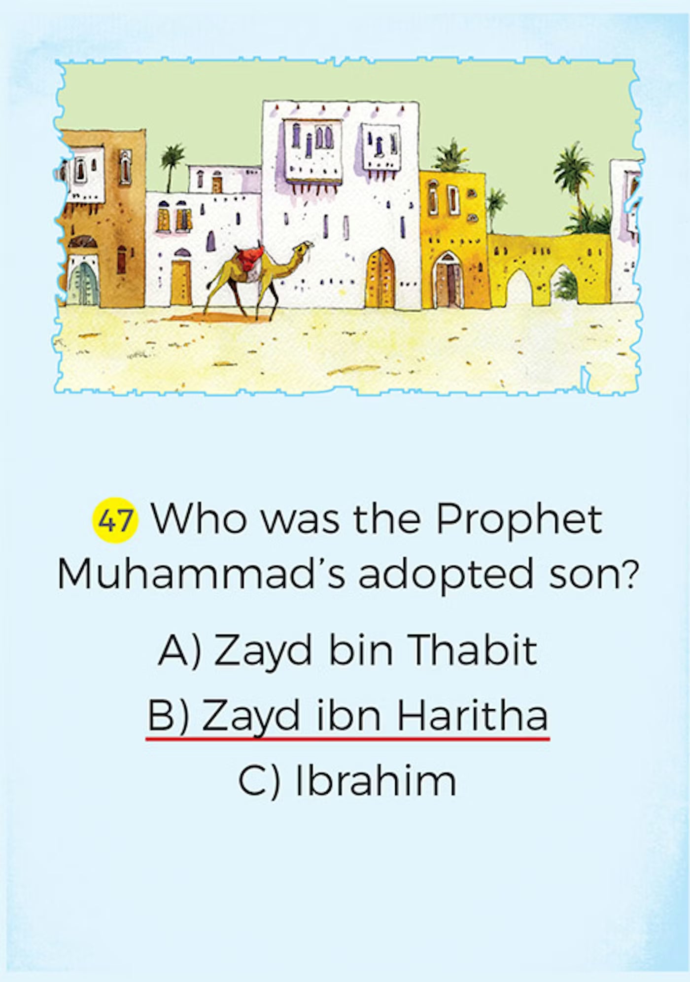 Sababha Quiz Cards