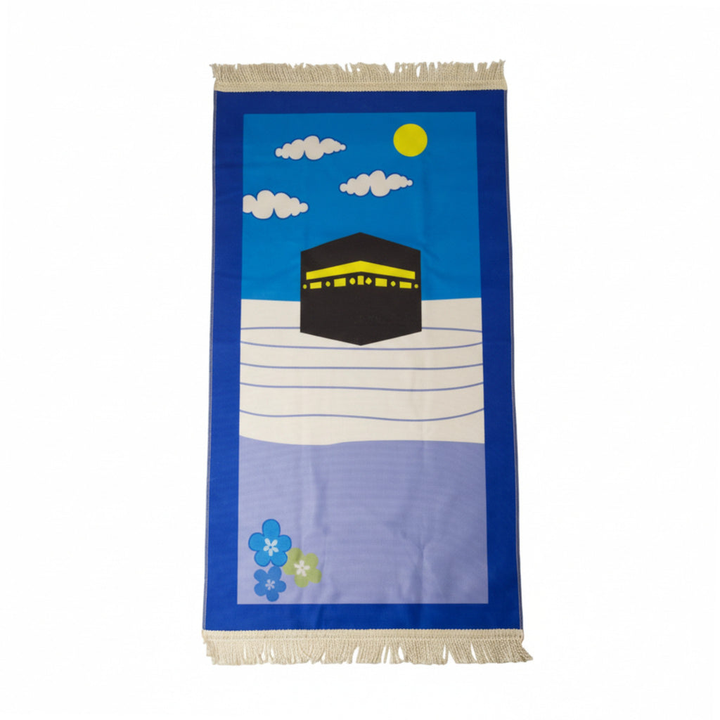 Kid's Prayer Mat - Blue Ka'ba