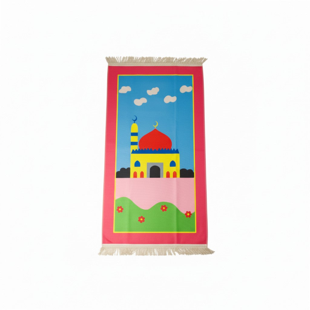 Kid's Prayer Mat - Pink Mosque