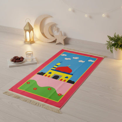 Kid's Prayer Mat - Pink Mosque